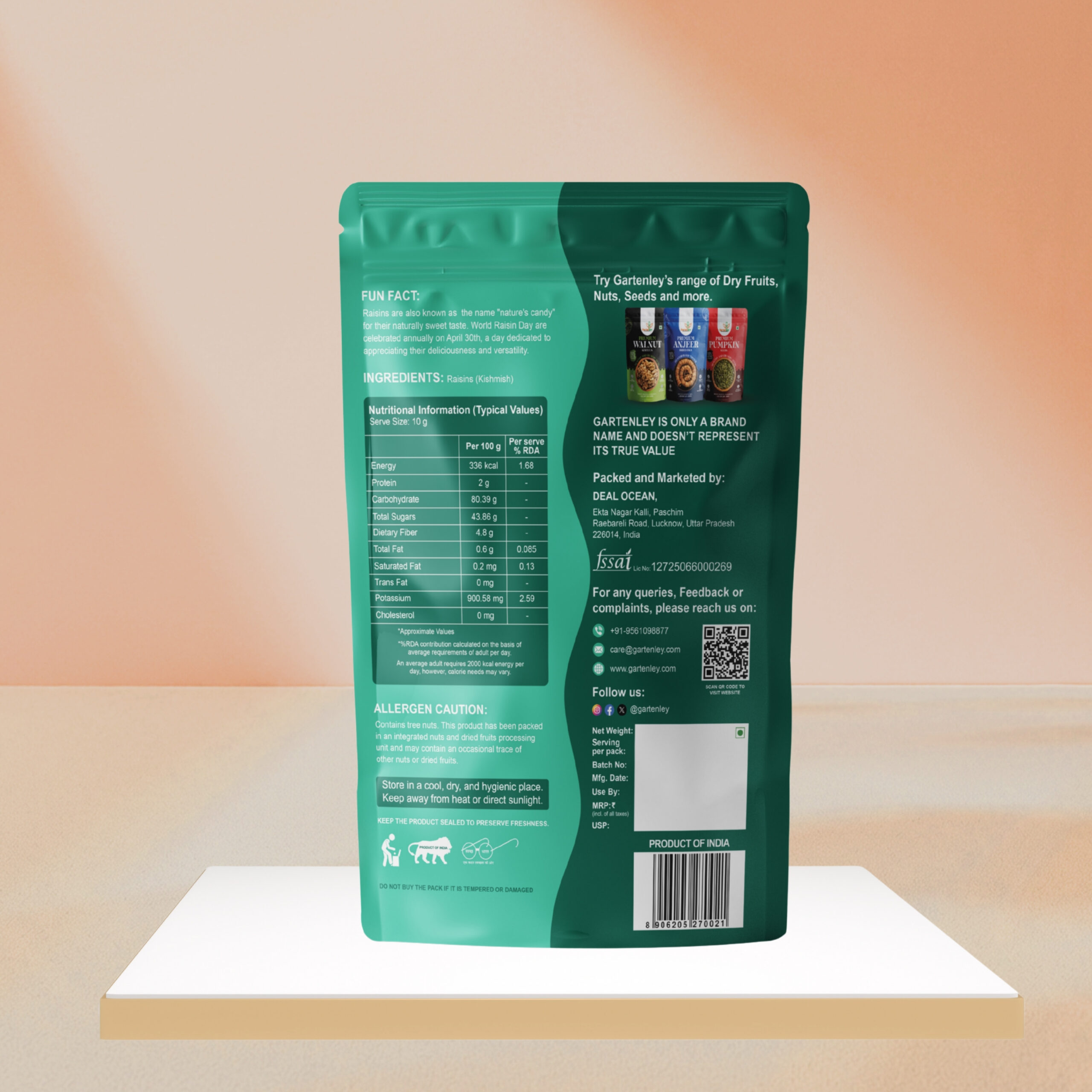 PREMIUM RAISINS (KISHMISH) - 400g - Image 2