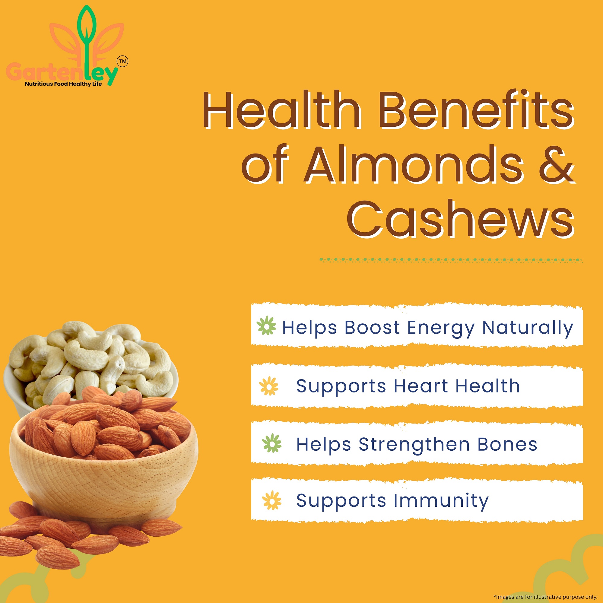 PREMIUM CALIFORNIA ALMONDS AND CASHEWS COMBO PACK- 400g - Image 4