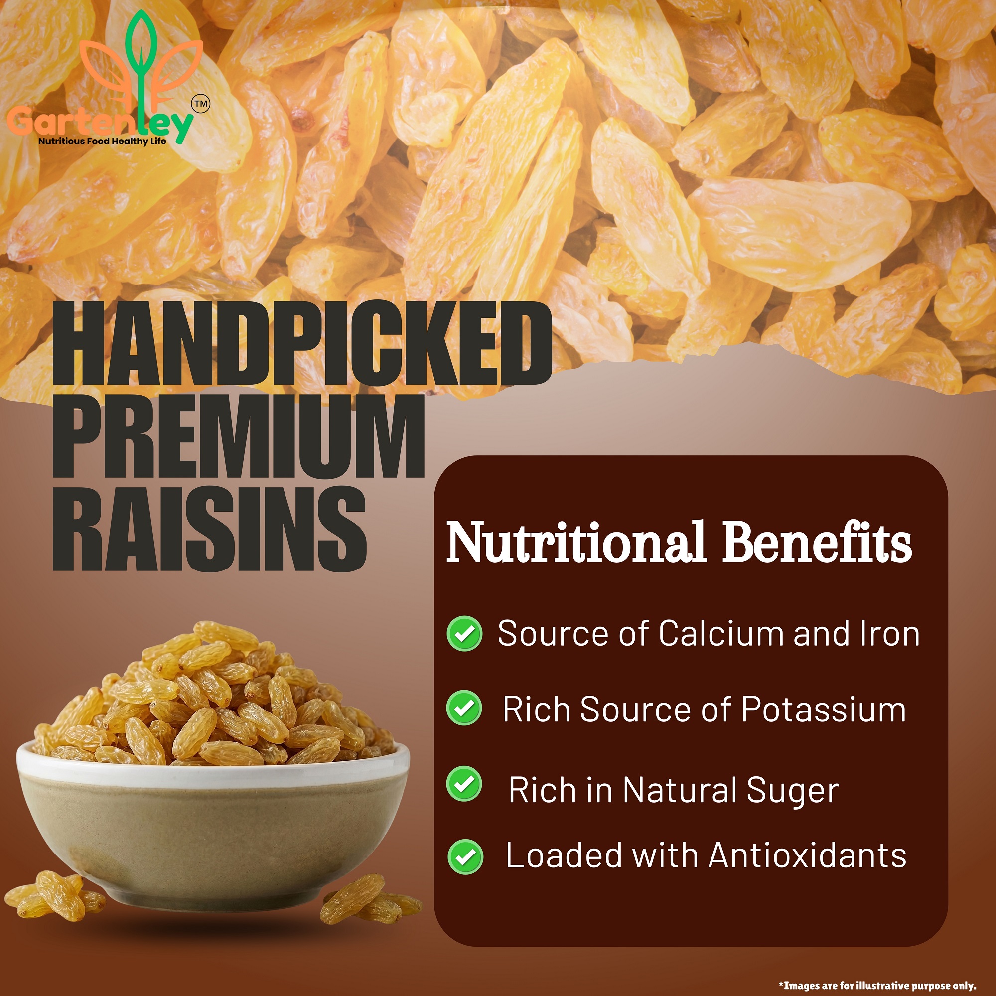 PREMIUM RAISINS (KISHMISH) - 400g - Image 3