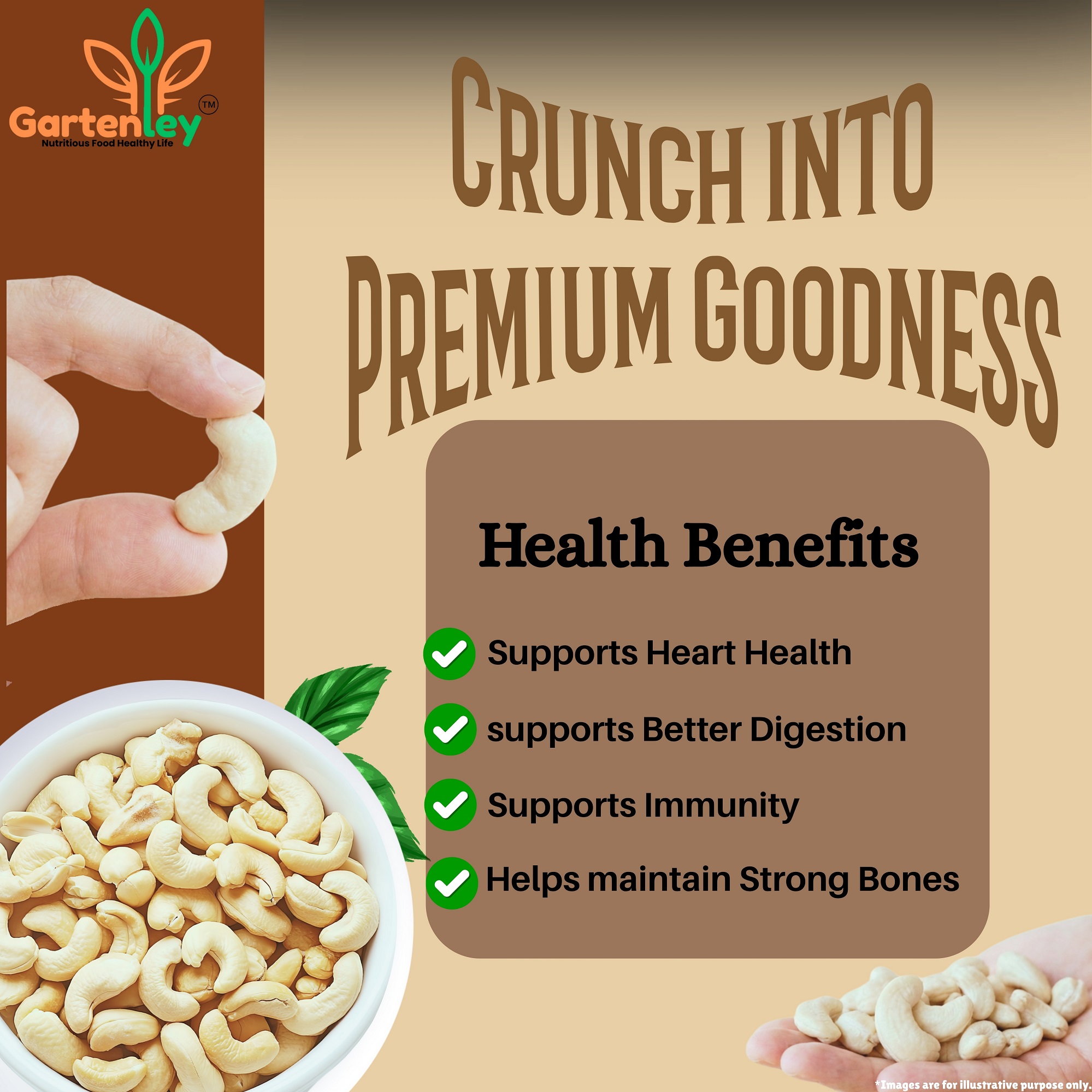 PREMIUM CASHEW KERNELS - 200g - Image 4