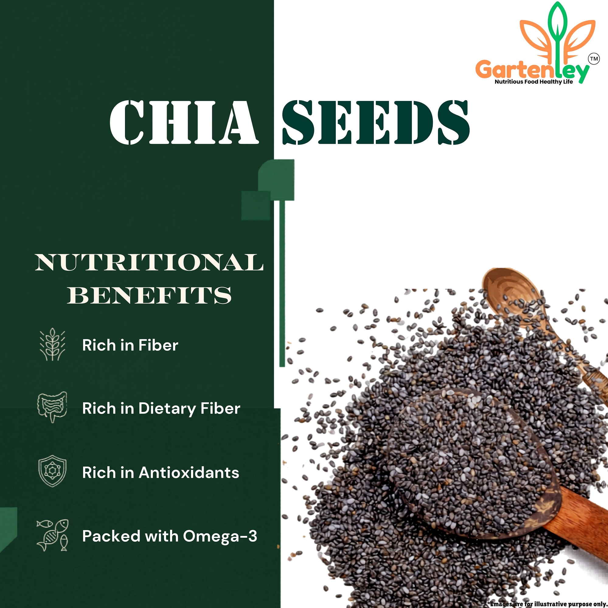 PREMIUM CHIA SEEDS - 200g - Image 3